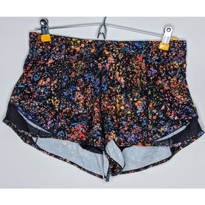 Lululemon Flowerescent Multi Hottie Hot Shorts - 8